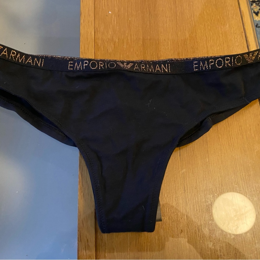 Emporio Armani Black Bikini Briefs
